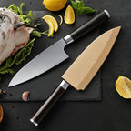 Deba knife, ebony handle, 18 cm (C65)