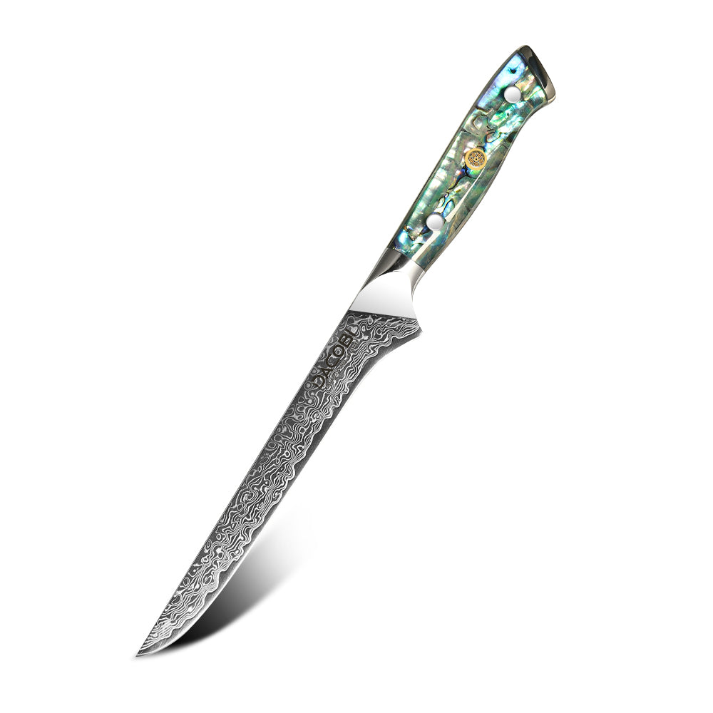 Professional fillet knife C44, Damascus steel 67 layers