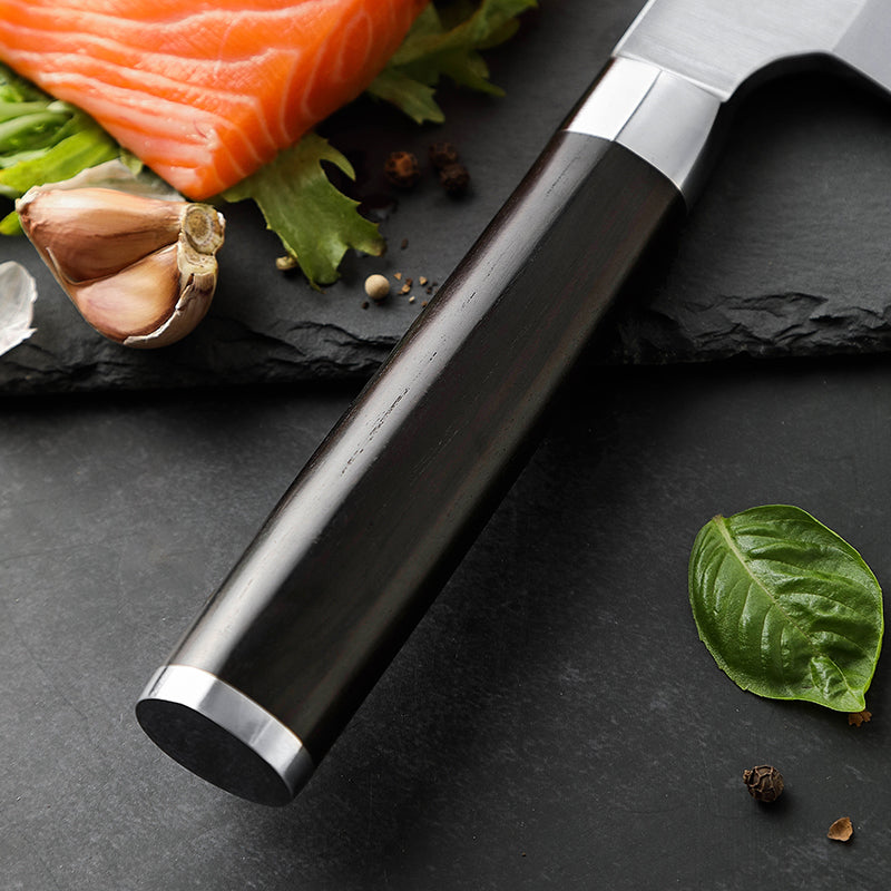 Deba knife, ebony handle, 18 cm (C65)