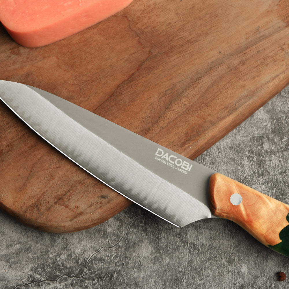 Professional universal knife C46, San Mai steel 3 layers