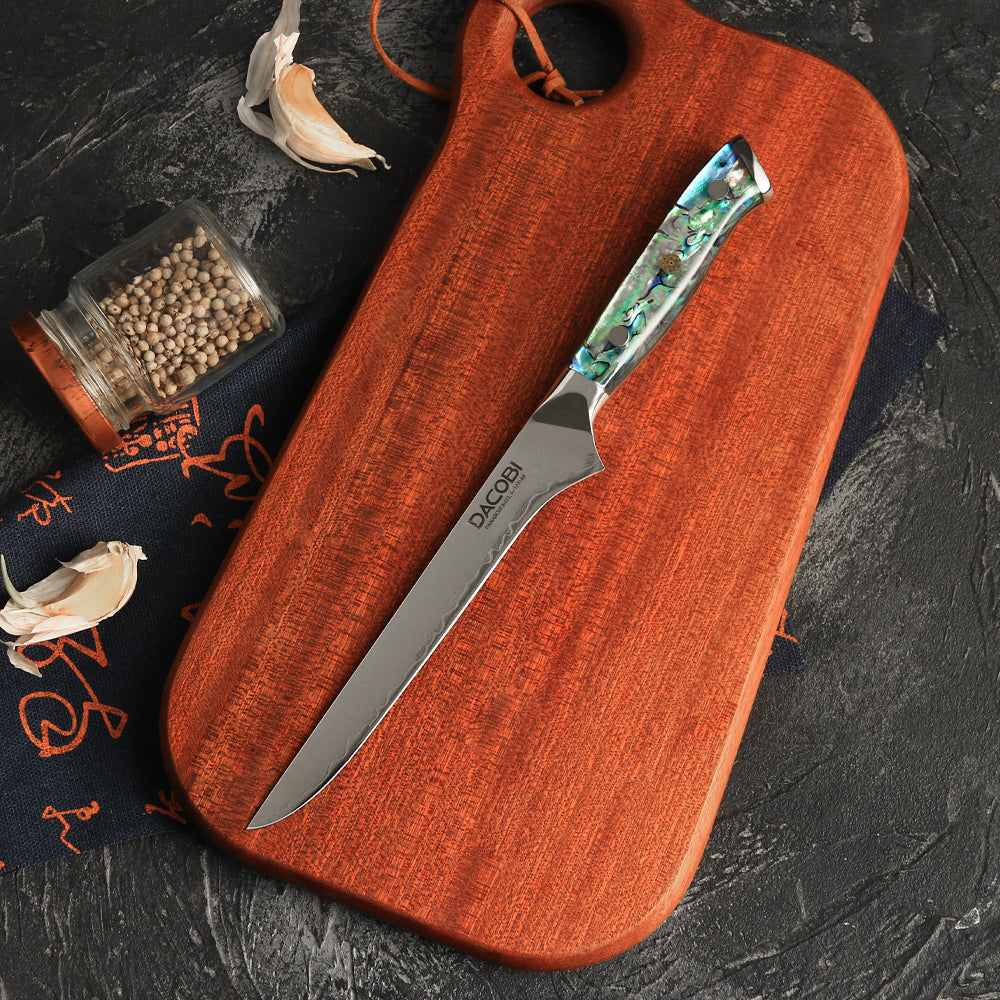 Professional fillet knife C44, Damascus steel 67 layers