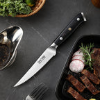Steakmesser, deutscher Stahl, Griff aus Pakkaholz, 11 cm (C51) 