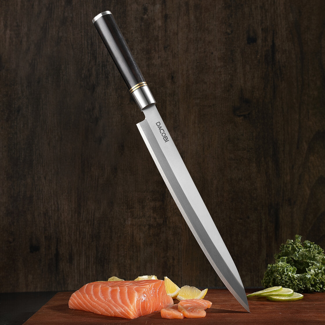 Yanagiba sushi knife, ebony handle, 27 cm (C53)