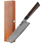 Nakiri-Profimesser, Damaszenerstahl, Griff aus Eisenholzdessert, 18,5 cm (C55)