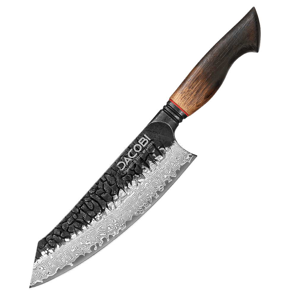Professional Santoku knife C62, Damascus steel 67 layers