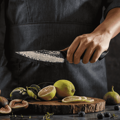 Professional universal knife C63, Damascus steel 67 layers