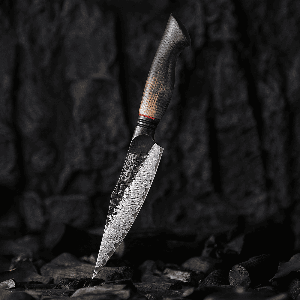 Professional universal knife C63, Damascus steel 67 layers