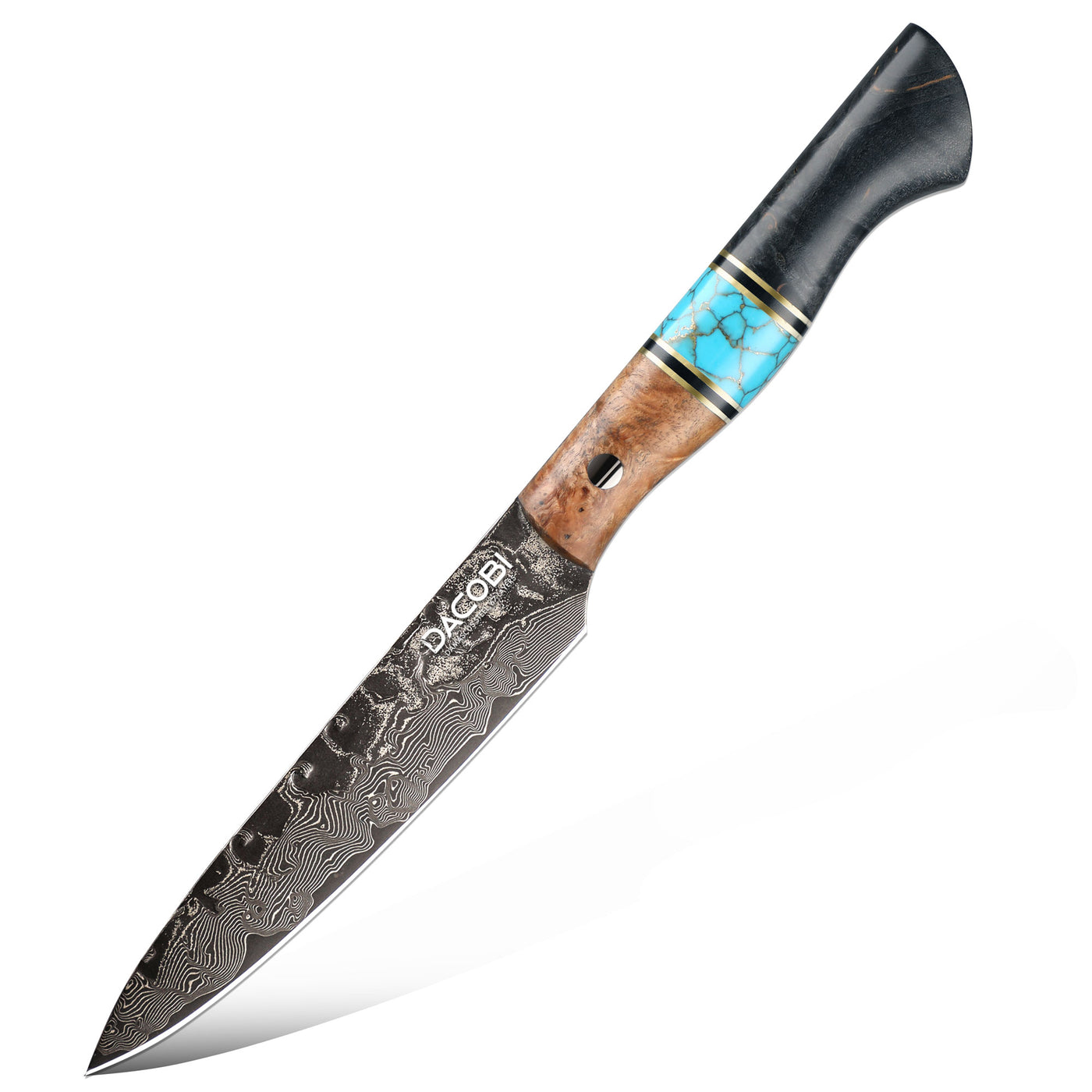Professional universal knife C70, Damascus steel 67 layers