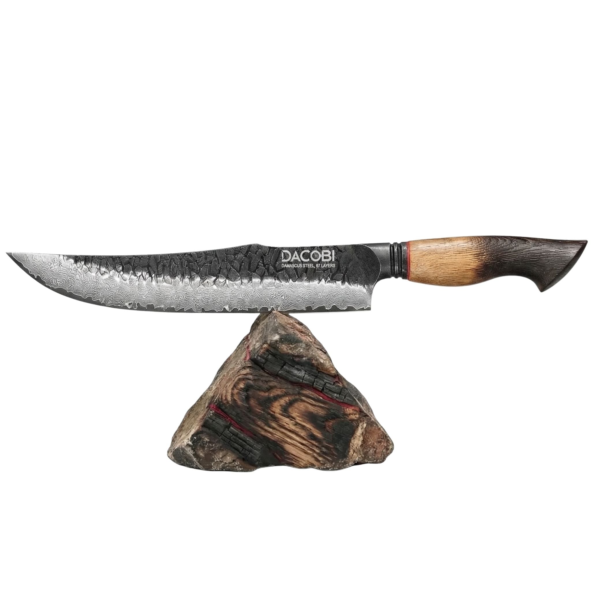Professional butcher knife C71, Damascus steel 67 layers