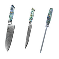 Set coltelli professionali, acciaio Damasco, D23
