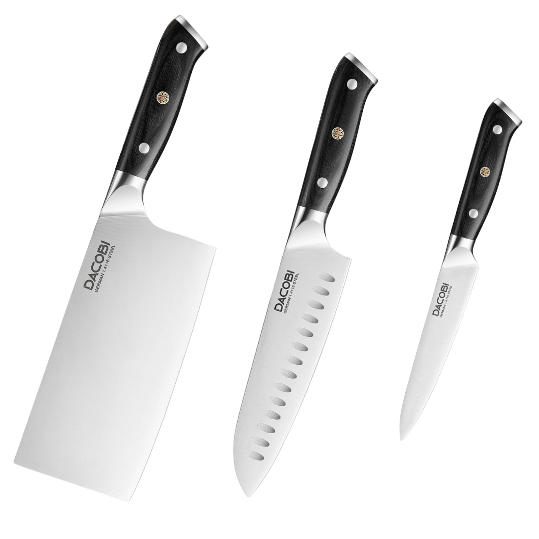 Professionelles Messerset, deutscher Stahl, D32