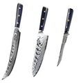 Professionelles Messerset, Damaststahl, D41