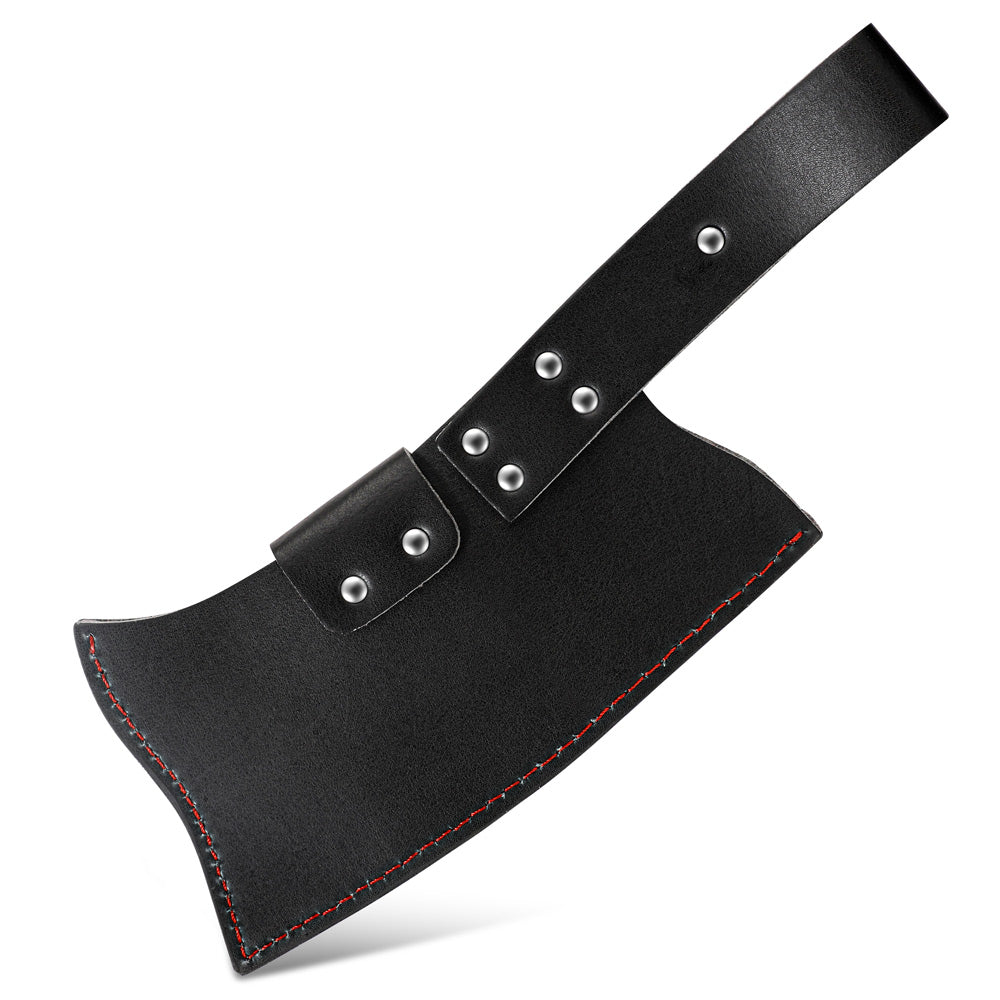 H14 genuine leather sheath — detail