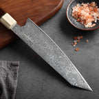 Cuțit Kiritsuke, cuțit profesional, mâner lemn trandafir, Kiritsuke oțel damasc, 20.5 cm (C13) - DACOBI.ro