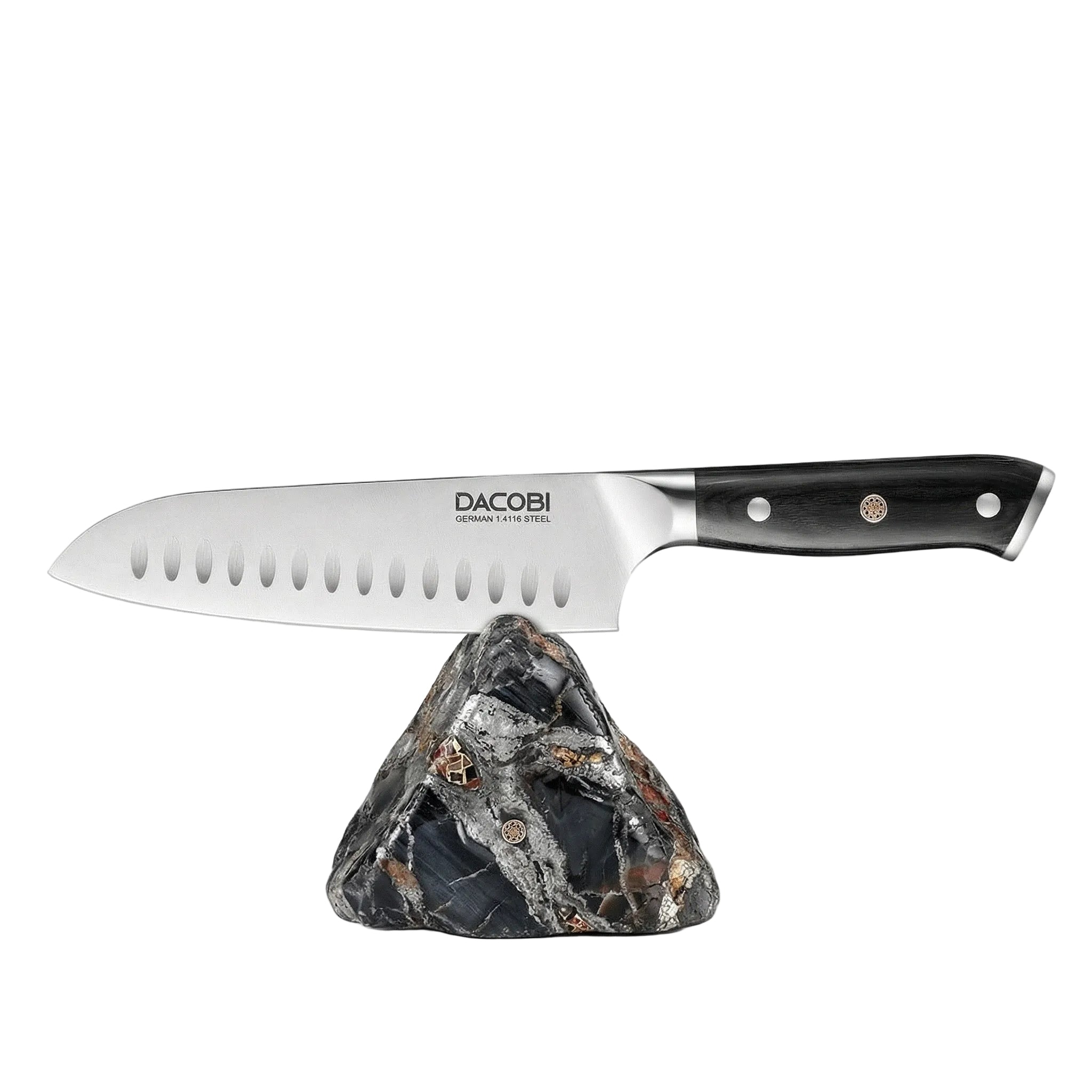 Professionel Santoku kniv C7, tysk stål 1.4116