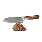 Professionel Santoku kniv C39, Damaskus stål 67 lag 