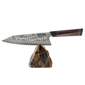 Kiritsuke Profimesser, Damaszenerstahl, Griff aus Eisenholz, 21,5 cm (C54)