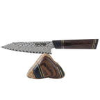 Allzweckmesser, Damaszenerstahl, Griff aus Wüsteneisenholz, 13 cm (C56)