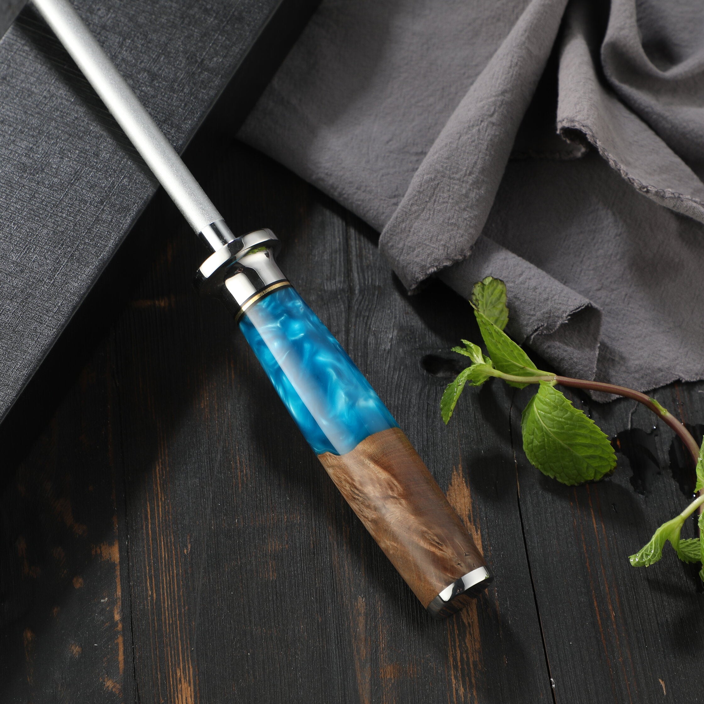 Professionell Honing Rod S9, diamantbelagt kolstål
