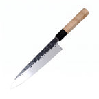 Ox horn ferrule detail on the Tsuchime Gyuto knife