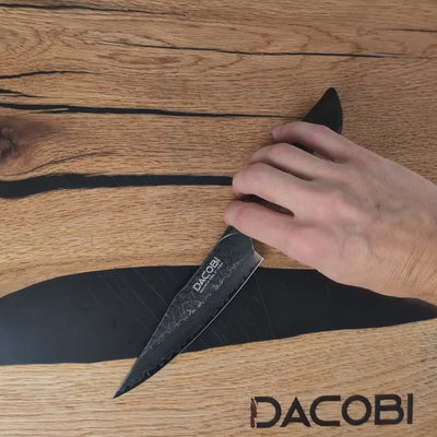 Professional universal knife C63, Damascus steel 67 layers