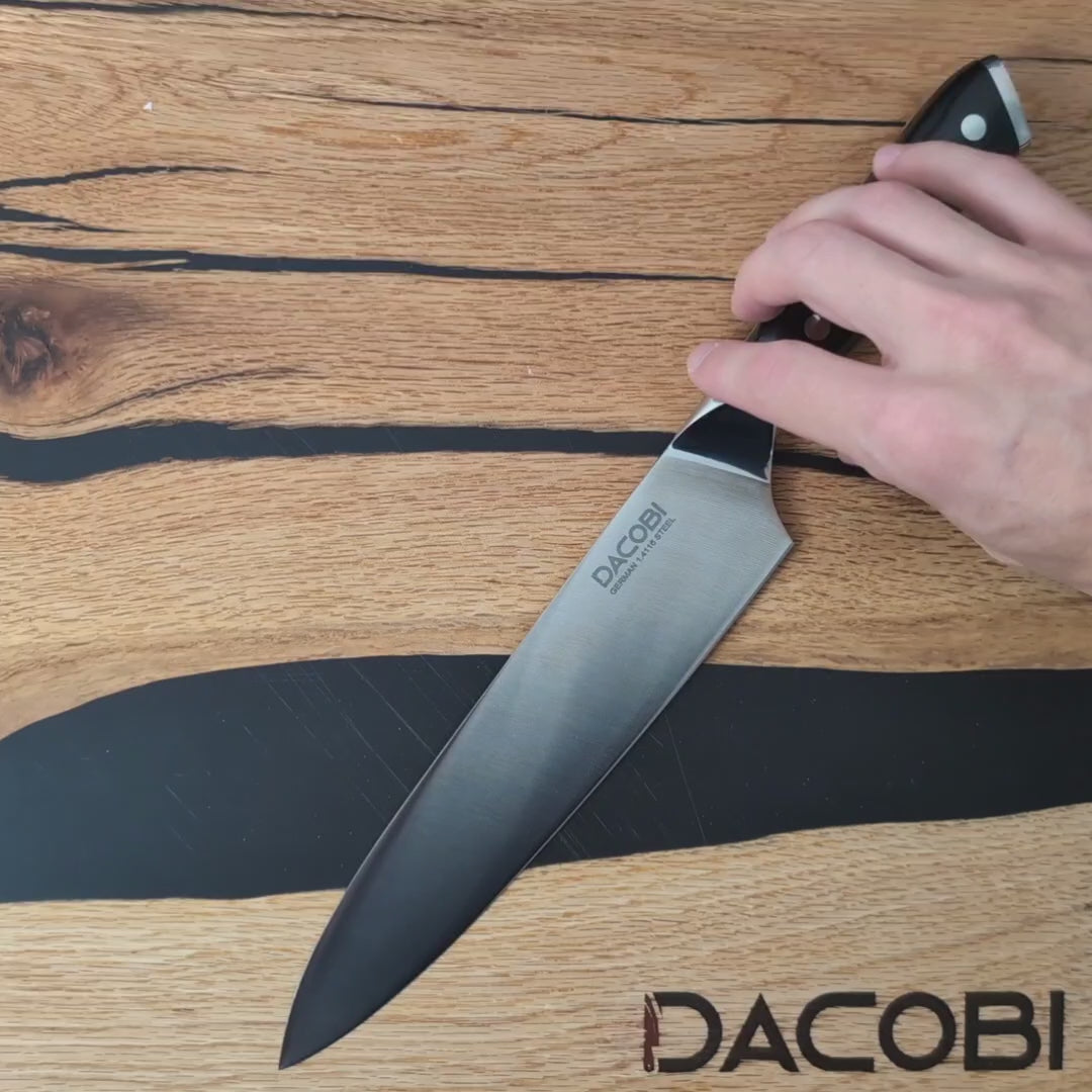 Professionell kockkniv C6, tyskt stål 1.4116