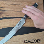 Professionel slagterkniv C18, Damaskus stål 45 lag