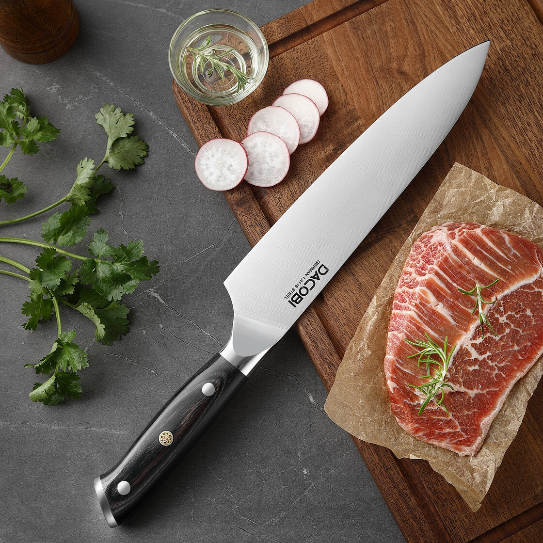 Professionell kockkniv C6, tyskt stål 1.4116