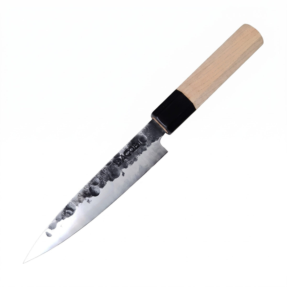 Ox horn ferrule detail on the Tsuchime utility knife
